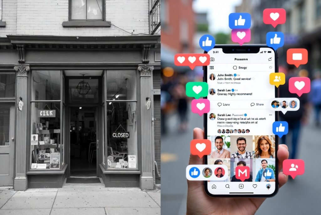 Top 7 Benefits of Social Media Marketing for Business Growth Growth arrows pointing up with social media icons